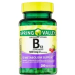 Spring Valley Vitamin B12 500 mcg (200 Tablets).