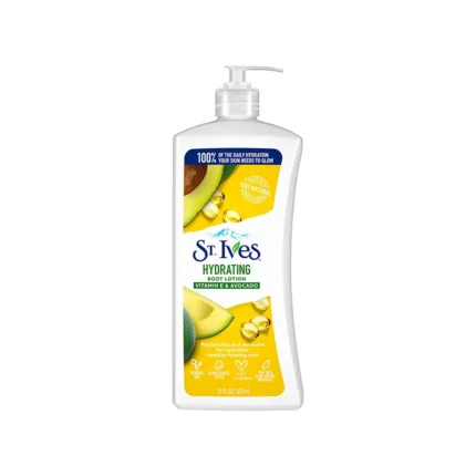 St. Ives Hydrating Body Lotion Vitamin-E And Avocado – 621ml.